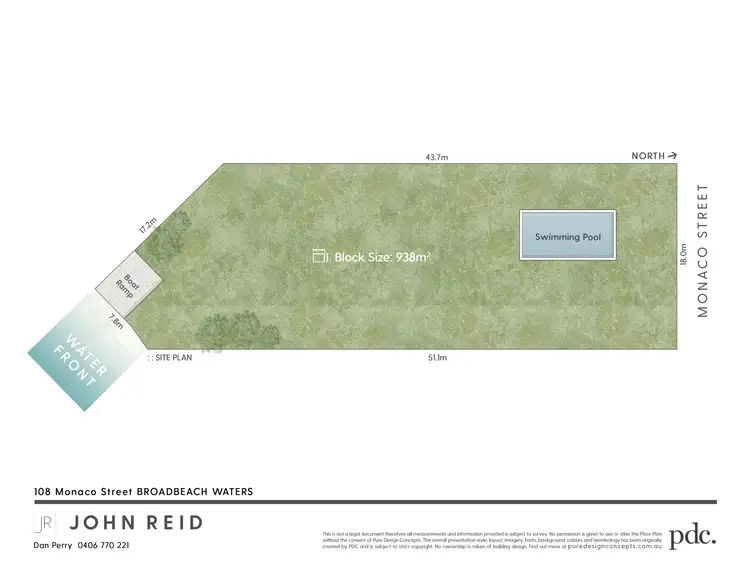 Floorplan of Homely land listing, 108 Monaco Street, Broadbeach Waters QLD 4218