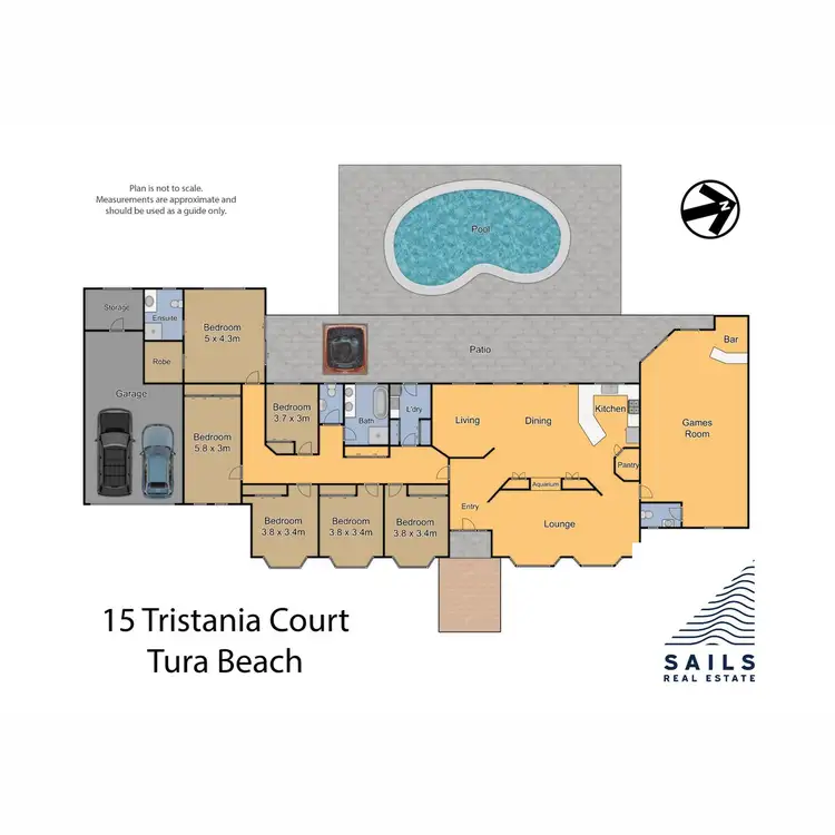 Floorplan of Homely house listing, 15 Tristania Court, Tura Beach NSW 2548