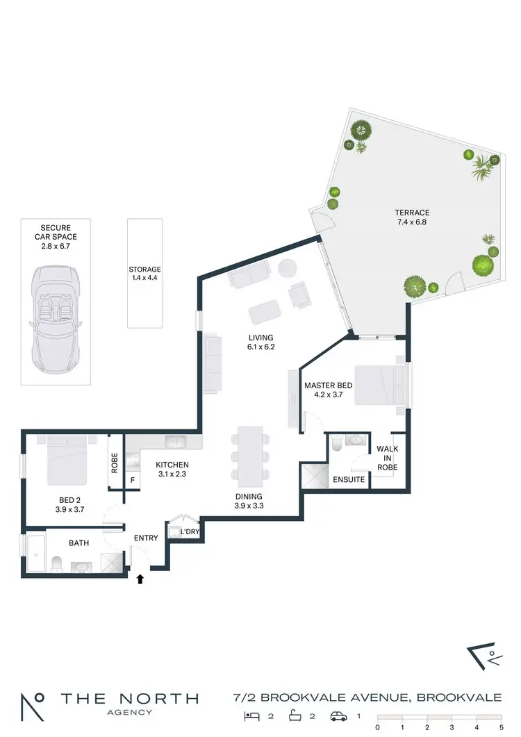 Floorplan of Homely apartment listing, 7/2 Brookvale Avenue, Brookvale NSW 2100