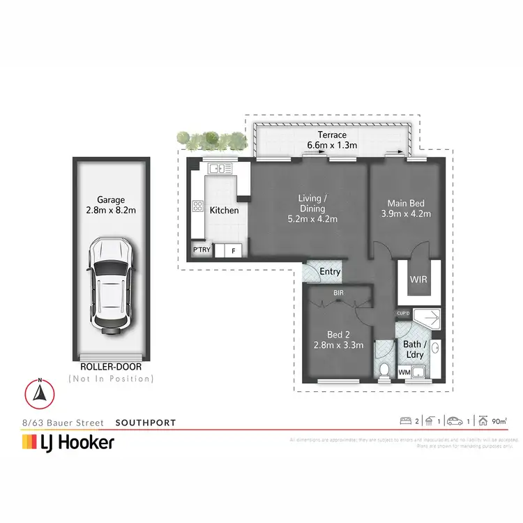 Floorplan of Homely unit listing, 8/63 Bauer Street, Southport QLD 4215