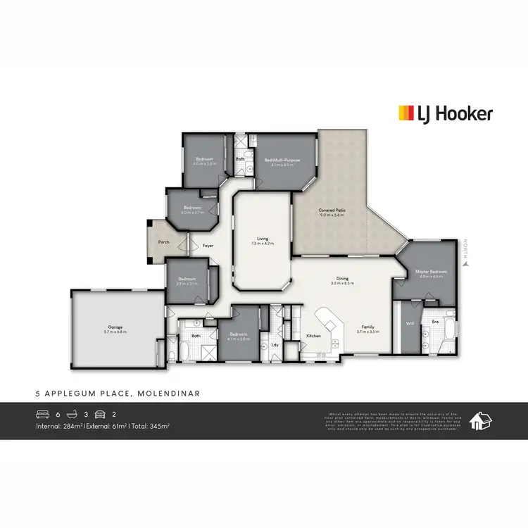Floorplan of Homely house listing, 5 Applegum Place, Molendinar QLD 4214