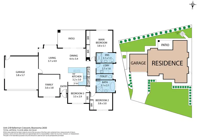 Floorplan of Homely house listing, 2/8 Kellerman Crescent, Boorooma NSW 2650