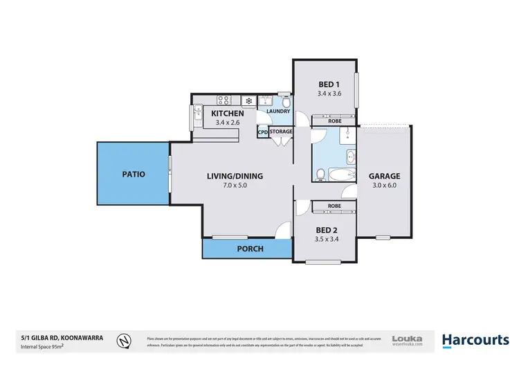 Floorplan of Homely villa listing, 5/1 Gilba Road, Koonawarra NSW 2530