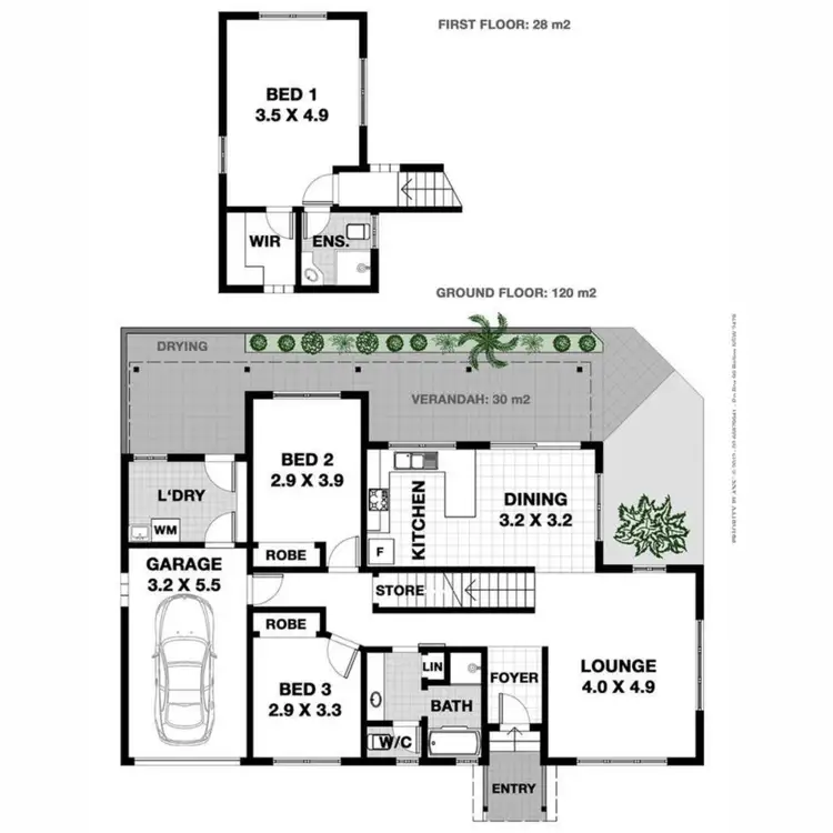 Floorplan of Homely house listing, 1/13 Beachcomber Drive, Byron Bay NSW 2481
