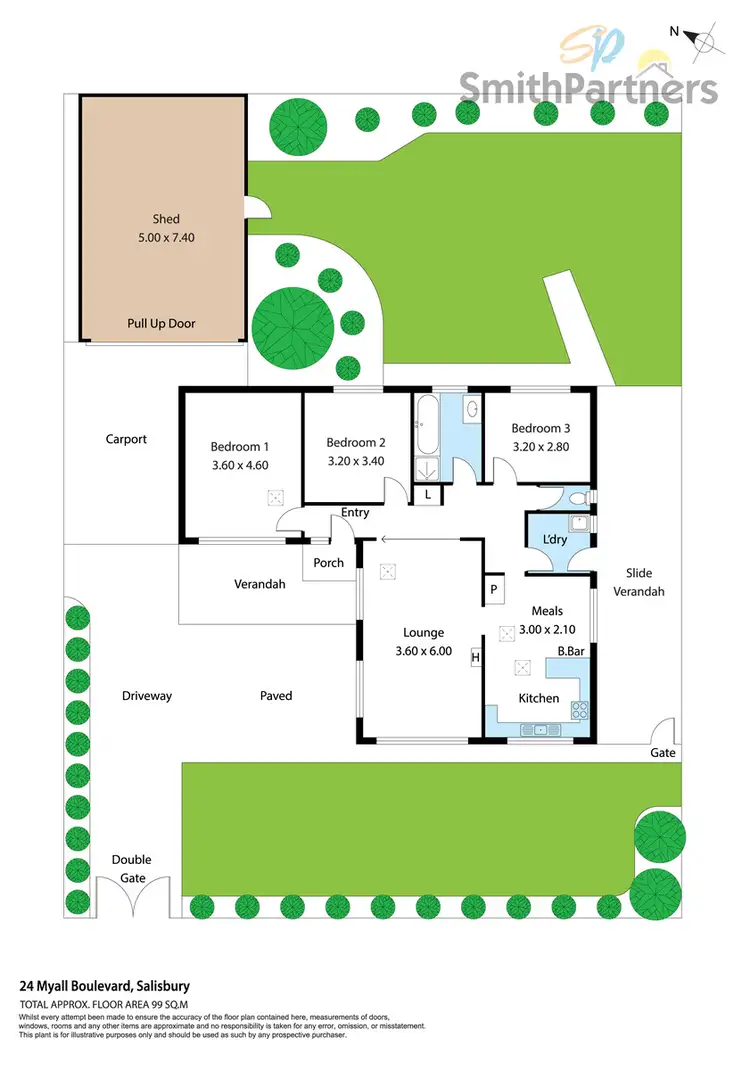 Floorplan of Homely house listing, 24 Myall Boulevard, Salisbury SA 5108