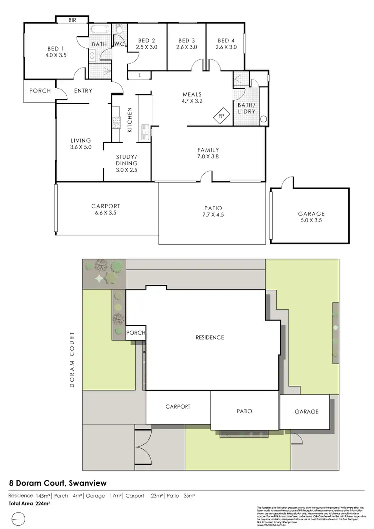 Floorplan of Homely house listing, 8 Doram Court, Swan View WA 6056