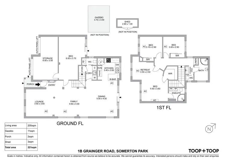 Floorplan of Homely house listing, 1B Grainger Road, Somerton Park SA 5044