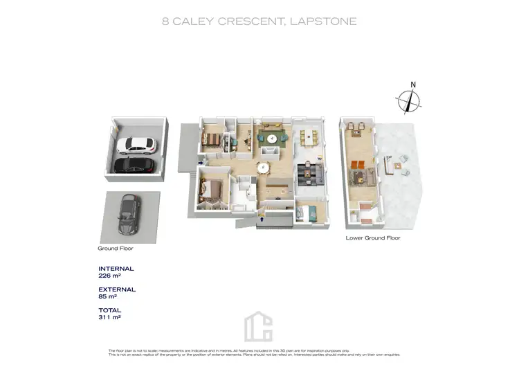 Floorplan of Homely house listing, 8 Caley Crescent, Lapstone NSW 2773