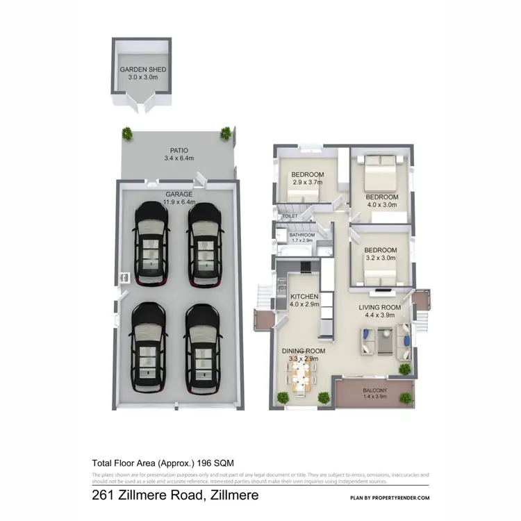 Floorplan of Homely house listing, 261 Zillmere Road, Zillmere QLD 4034