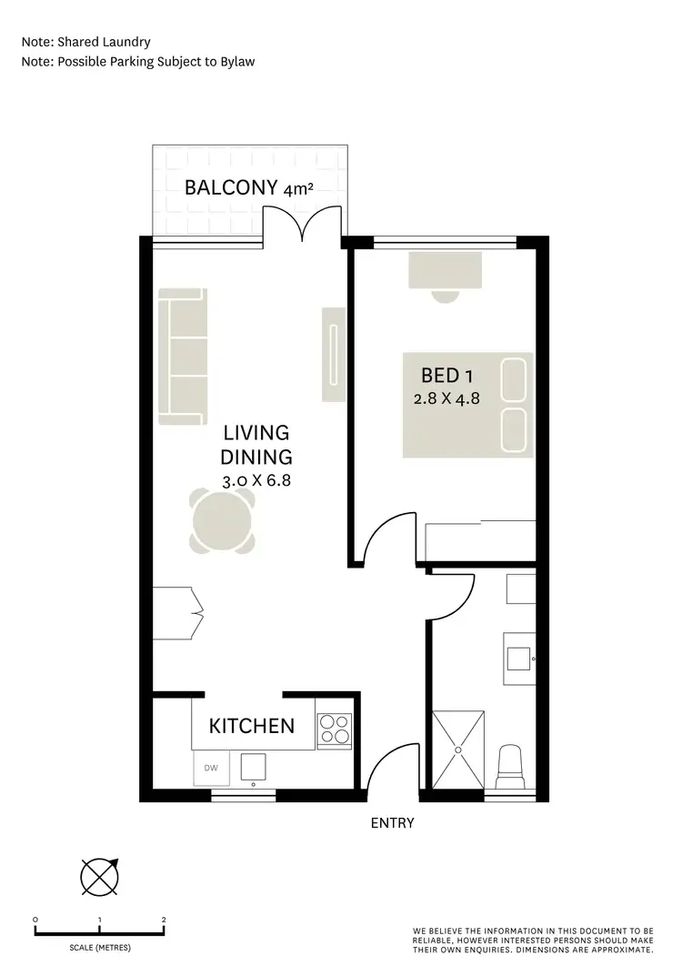 Floorplan of Homely apartment listing, 30/30 Ewart Street, Marrickville NSW 2204