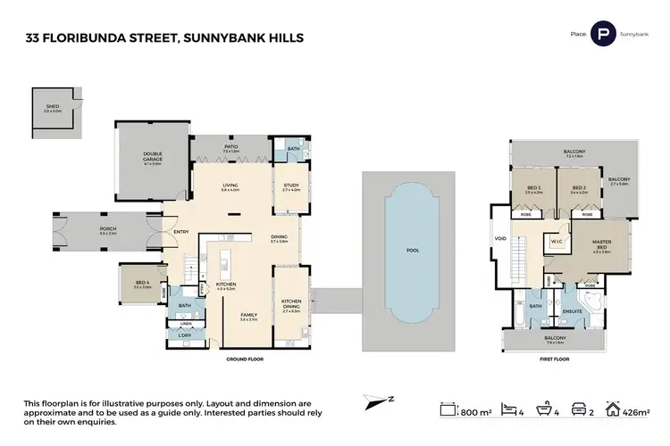Floorplan of Homely house listing, 33 Floribunda Street, Sunnybank Hills QLD 4109