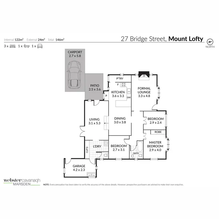 Floorplan of Homely house listing, 27 Bridge Street, Mount Lofty QLD 4350