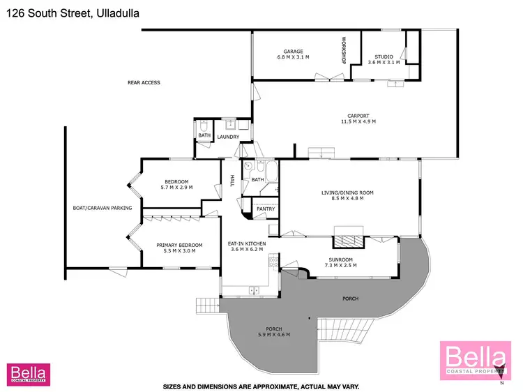 Floorplan of Homely house listing, 126 South Street, Ulladulla NSW 2539