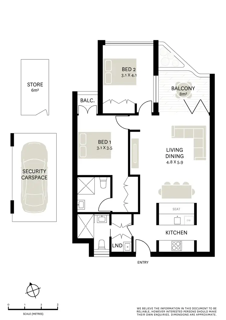 Floorplan of Homely apartment listing, 304/81 Foveaux Street, Surry Hills NSW 2010