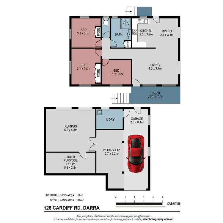 Floorplan of Homely house listing, 128 Cardiff Road, Darra QLD 4076