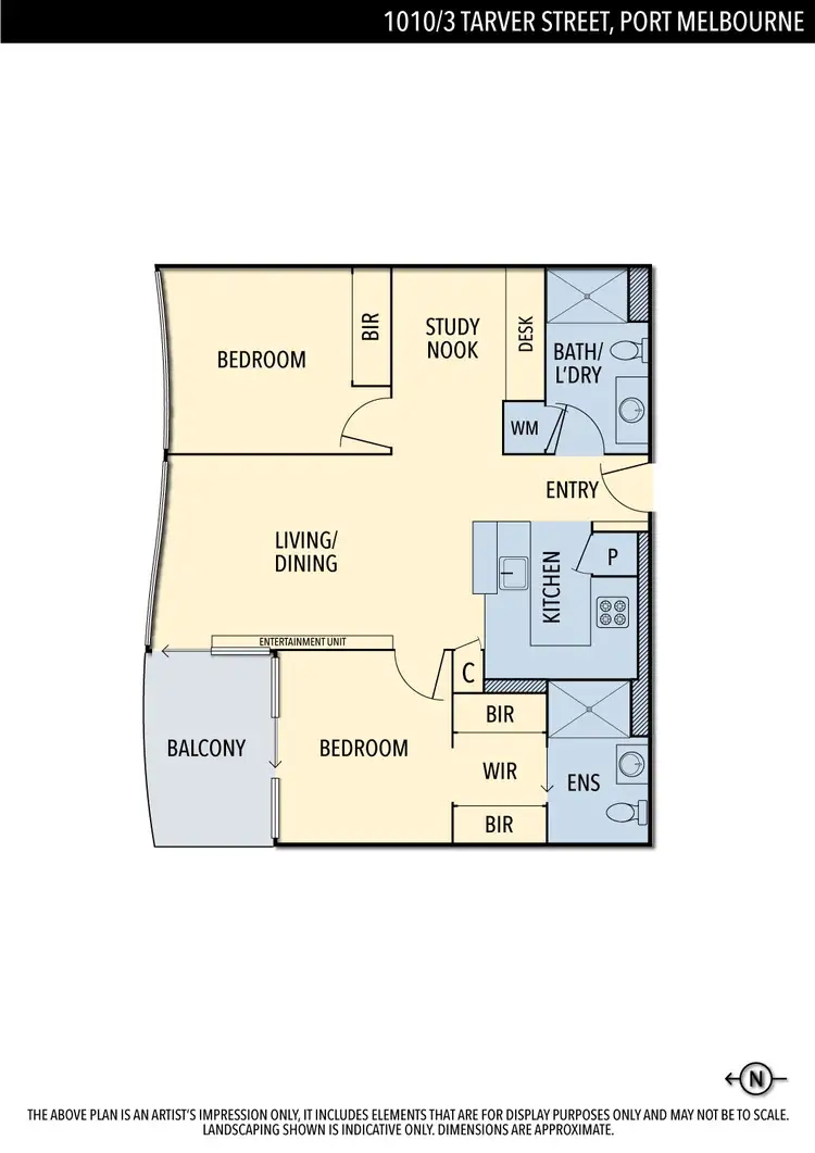 Floorplan of Homely apartment listing, 1010/3 Tarver Street, Port Melbourne VIC 3207