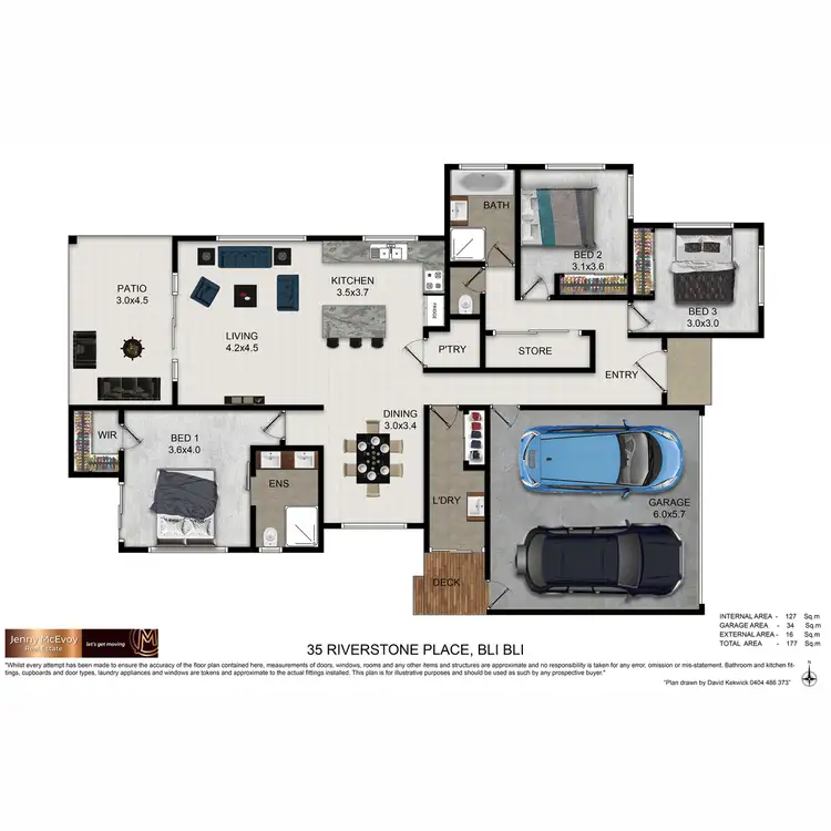 Floorplan of Homely house listing, 35 Riverstone Place, Bli Bli QLD 4560