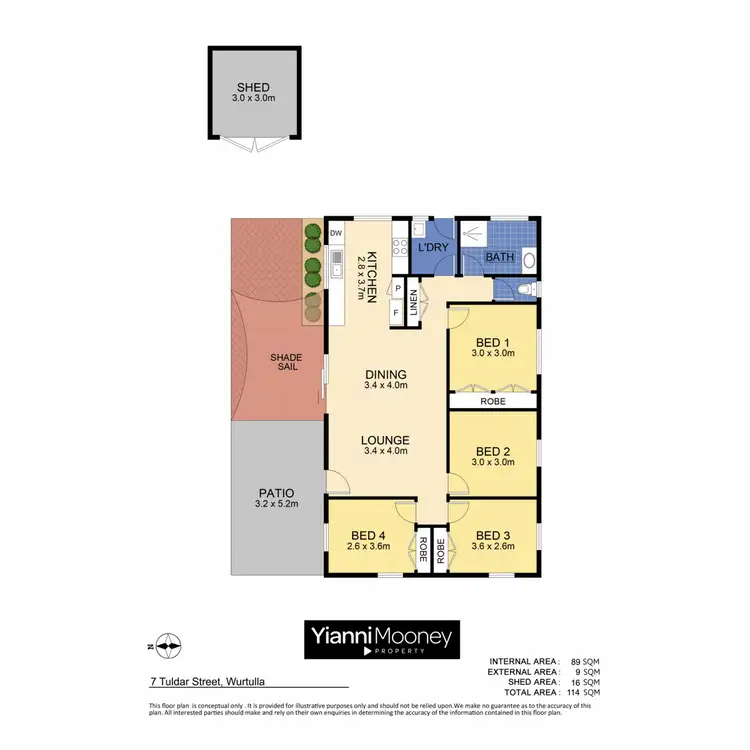 Floorplan of Homely house listing, 7 Tuldar Street, Wurtulla QLD 4575