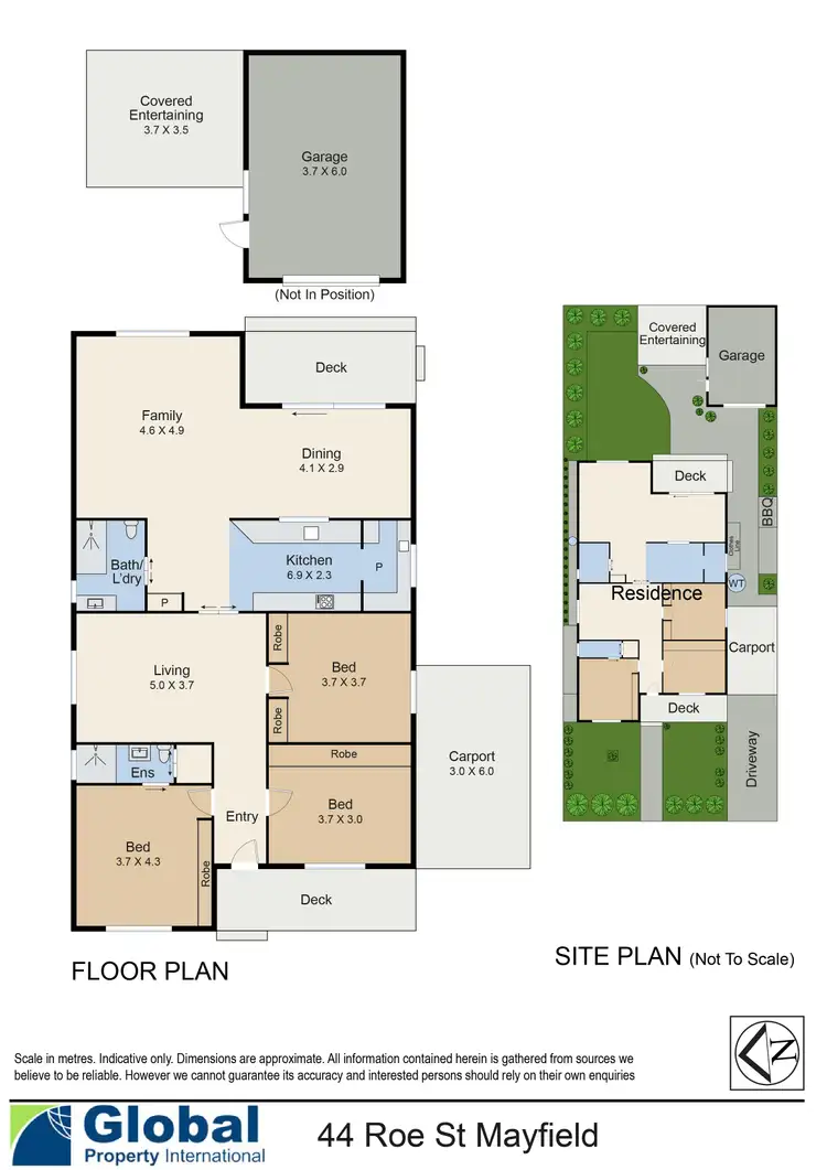 Floorplan of Homely house listing, 44 Roe Street, Mayfield NSW 2304