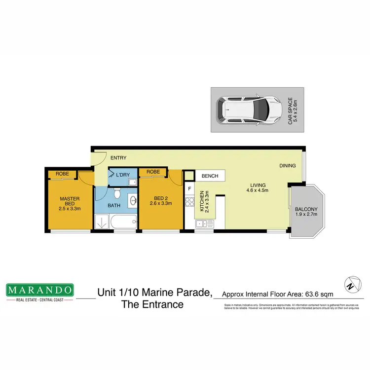 Floorplan of Homely apartment listing, 1/10 Marine Parade, The Entrance NSW 2261