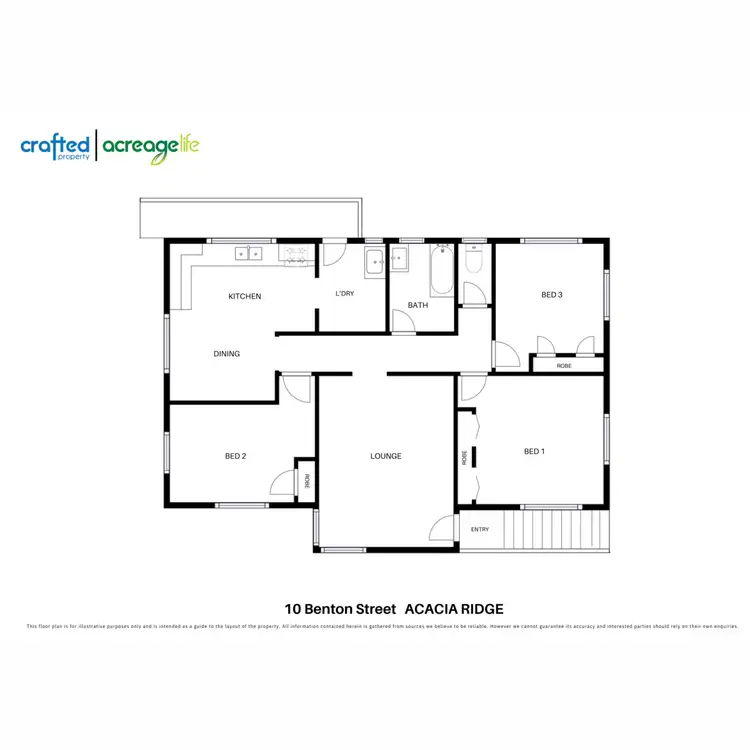 Floorplan of Homely house listing, 10 Benton Street, Acacia Ridge QLD 4110