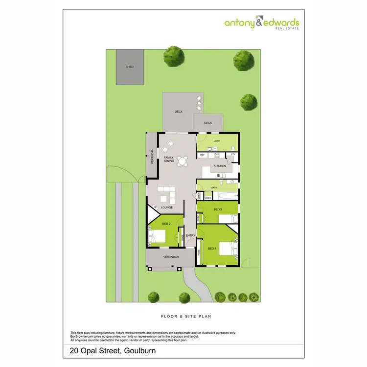 Floorplan of Homely house listing, 20 Opal Street, Goulburn NSW 2580