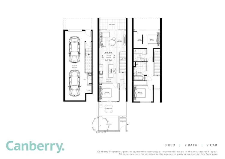 Floorplan of Homely townhouse listing, 18/3 Summerfield Close, Denman Prospect ACT 2611