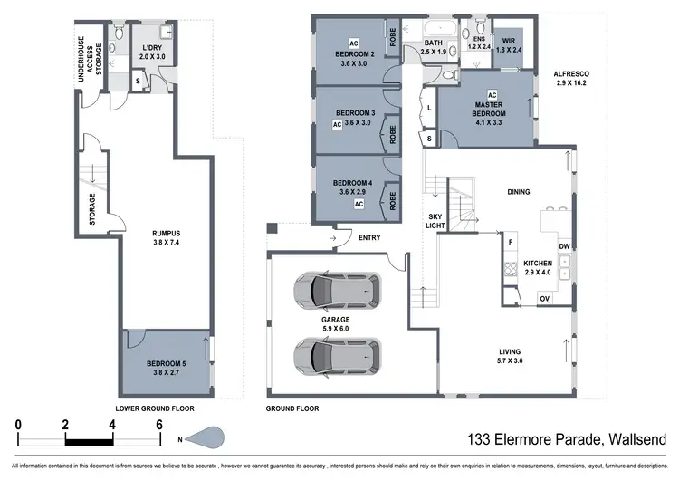 Floorplan of Homely house listing, 133 Elermore Parade, Wallsend NSW 2287