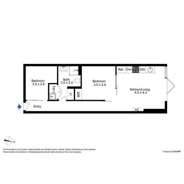Floorplan of Homely apartment listing, 102/139 Bourke Street, Melbourne VIC 3000
