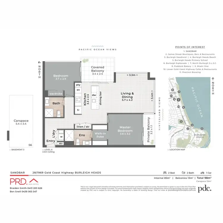 Floorplan of Homely apartment listing, 28/1969-1971 Gold Coast Highway, Burleigh Heads QLD 4220