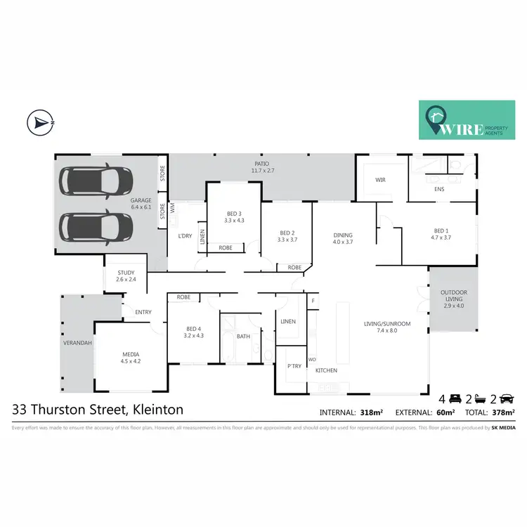 Floorplan of Homely house listing, 33 Thurston Street, Kleinton QLD 4352