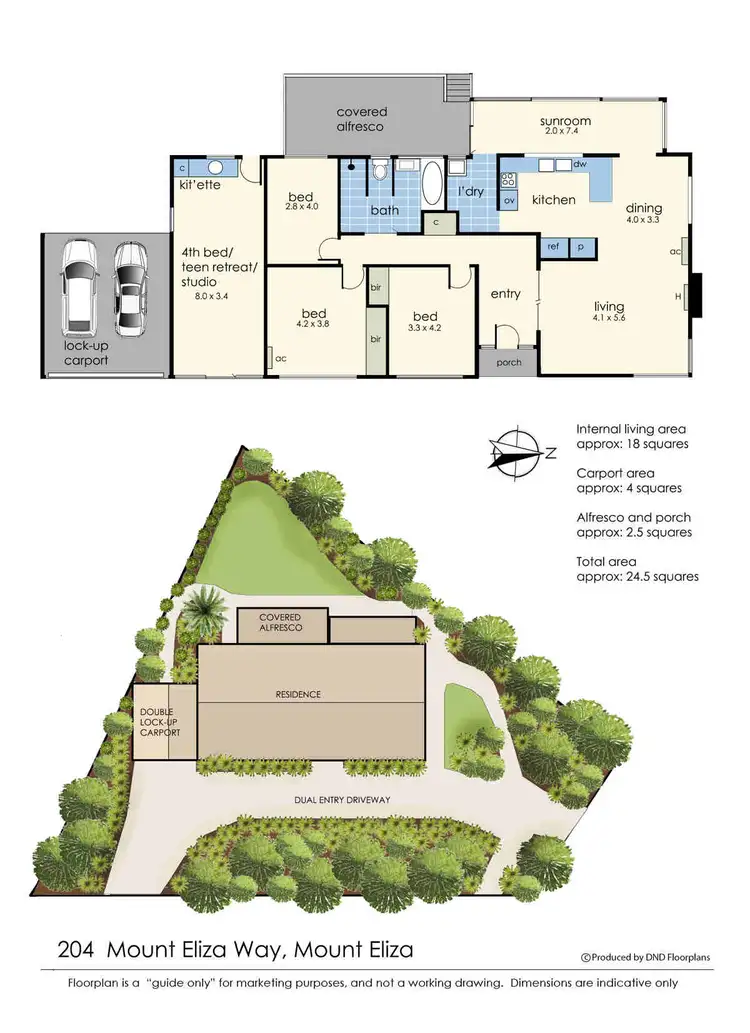 Floorplan of Homely house listing, 204 Mount Eliza Way, Mount Eliza VIC 3930