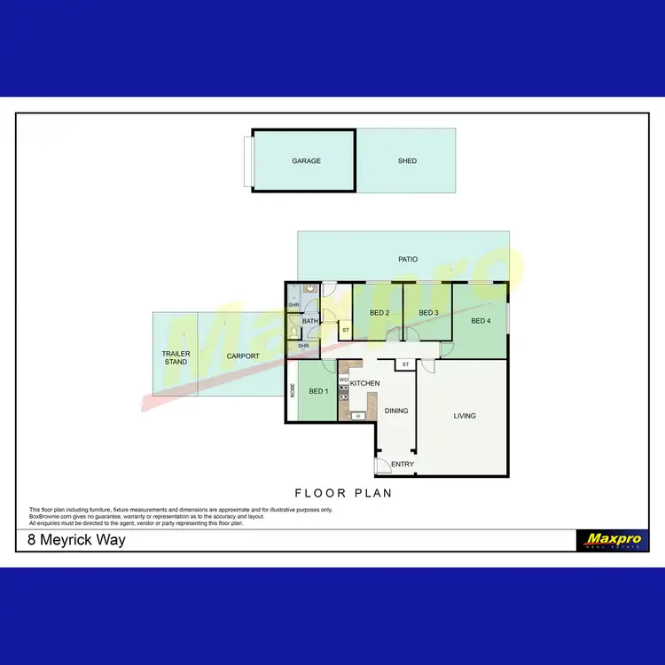 Floorplan of Homely house listing, 8 Meyrick Way, Langford WA 6147