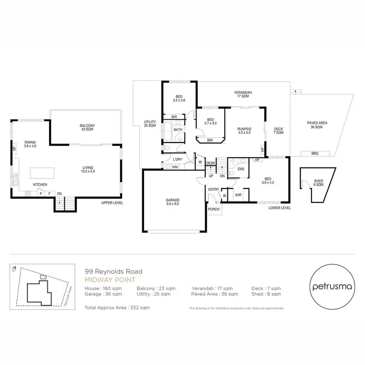Floorplan of Homely house listing, 99 Reynolds Road, Midway Point TAS 7171
