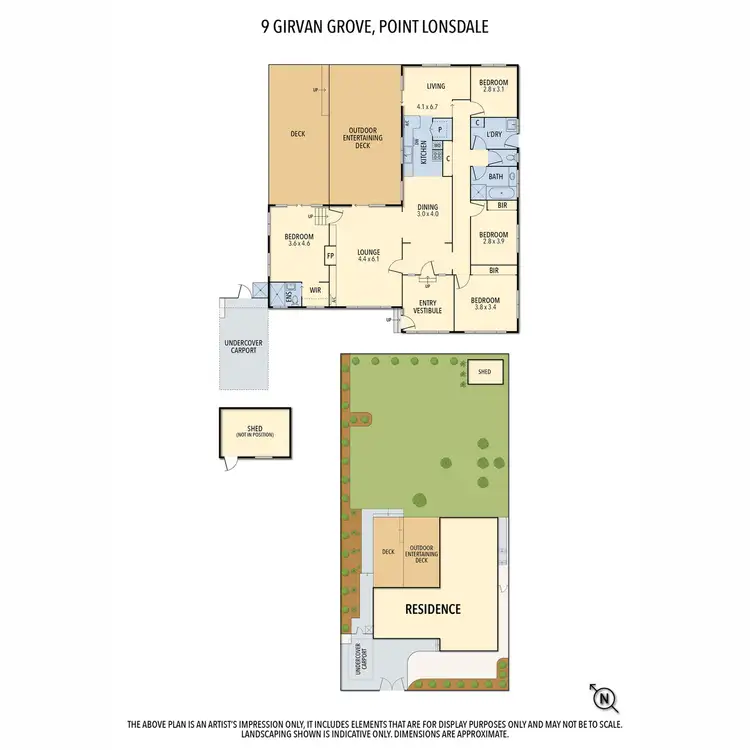 Floorplan of Homely house listing, 9 Girvan Grove, Point Lonsdale VIC 3225
