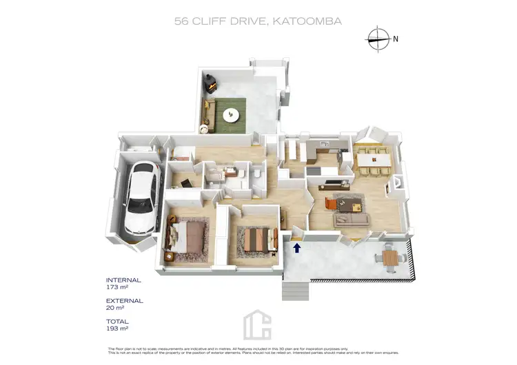 Floorplan of Homely house listing, 56 Cliff Drive, Katoomba NSW 2780
