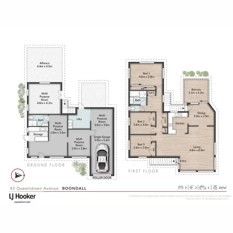 Floorplan of Homely house listing, 45 Queenstown Avenue, Boondall QLD 4034