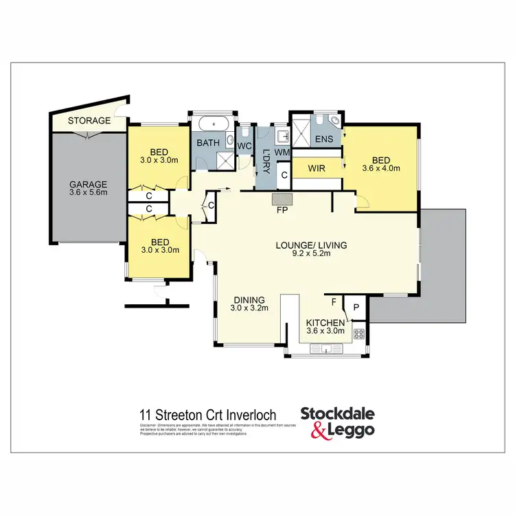 Floorplan of Homely house listing, 11 Streeton Court, Inverloch VIC 3996