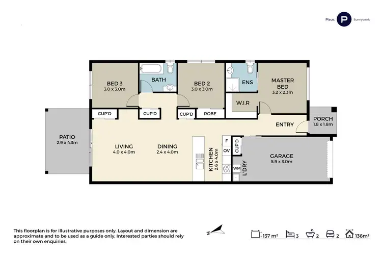 Floorplan of Homely townhouse listing, 10/77 Menser Street, Calamvale QLD 4116