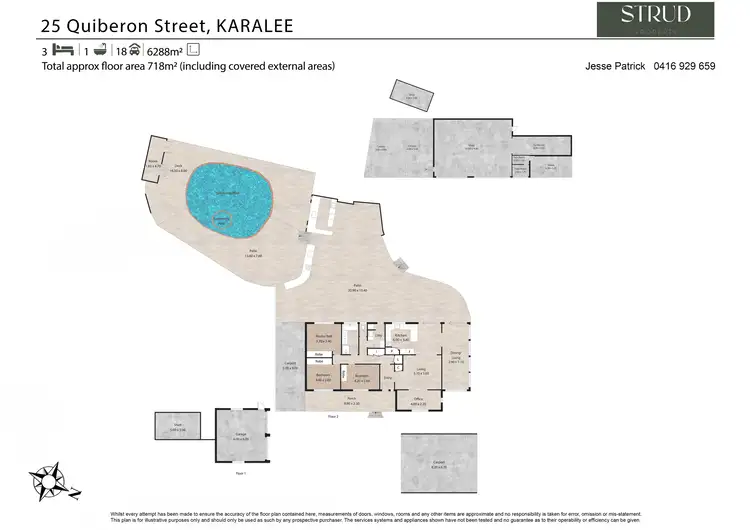 Floorplan of Homely house listing, 25 Quiberon Street, Karalee QLD 4306