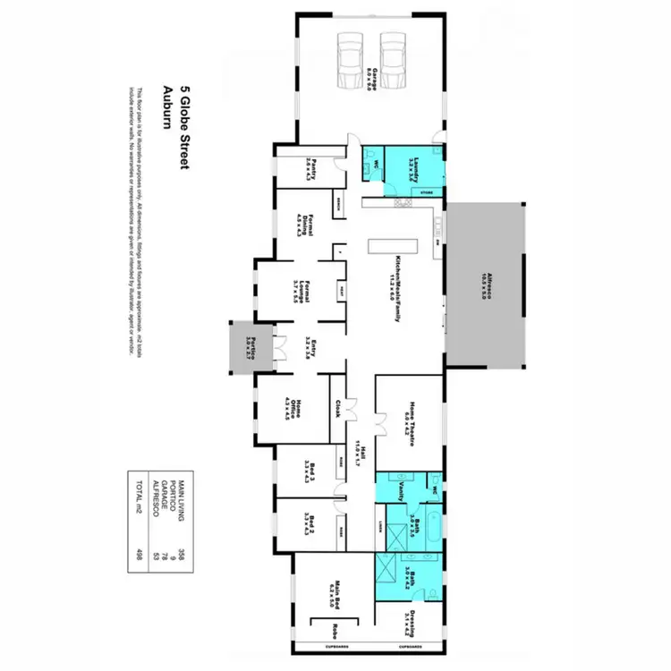 Floorplan of Homely house listing, 5 Globe Street, Auburn SA 5451