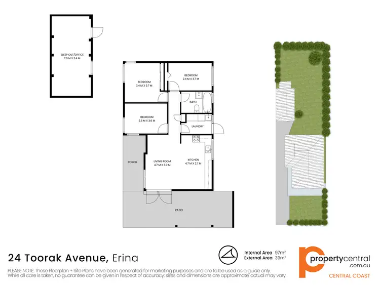 Floorplan of Homely house listing, 24 Toorak Avenue, Erina NSW 2250