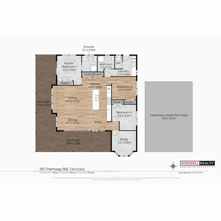 Floorplan of Homely rural property listing, 108 Tramway Road, Tabooba QLD 4285