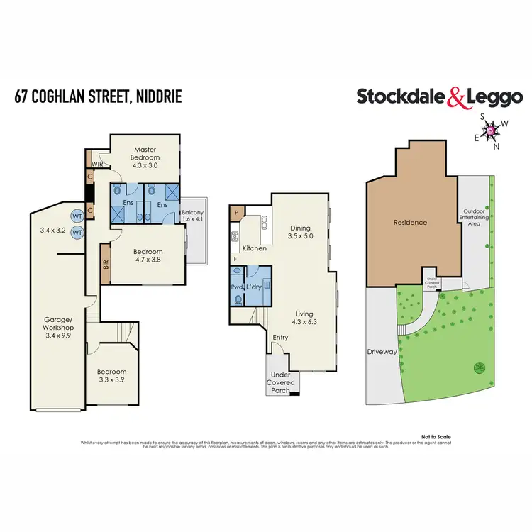 Floorplan of Homely townhouse listing, 67 Coghlan Street, Niddrie VIC 3042