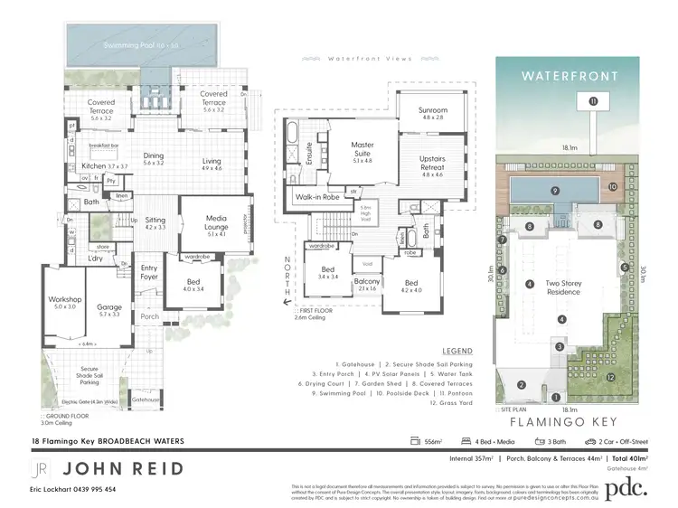 Floorplan of Homely house listing, 18 Flamingo Key, Broadbeach Waters QLD 4218