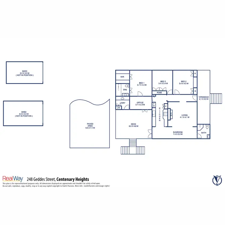 Floorplan of Homely house listing, 248 Geddes Street, Centenary Heights QLD 4350