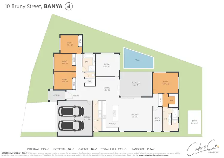 Floorplan of Homely house listing, 10 Bruny Street, Banya QLD 4551
