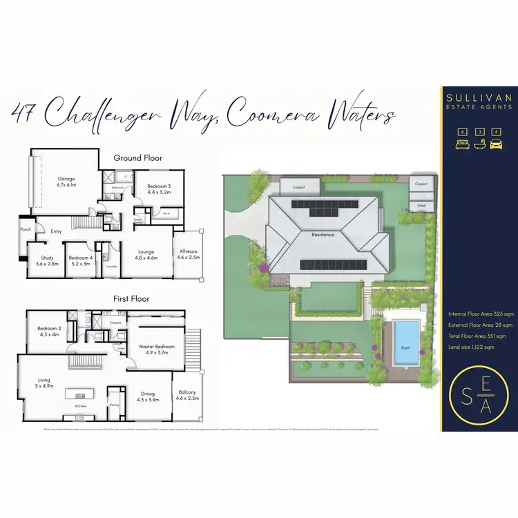 Floorplan of Homely house listing, 47 Challenger Way, Coomera Waters QLD 4209