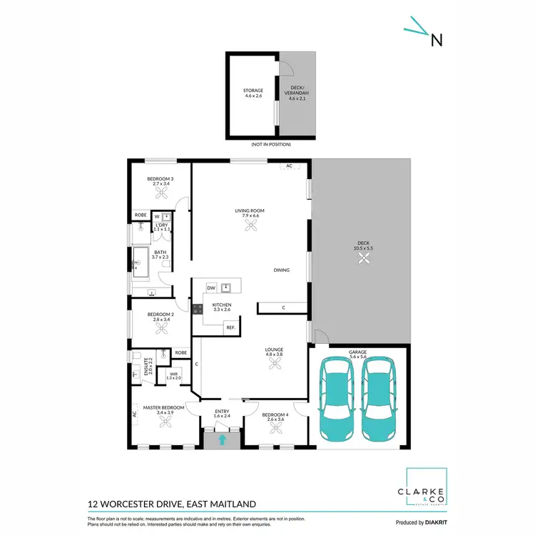 Floorplan of Homely house listing, 12 Worcester Drive, East Maitland NSW 2323