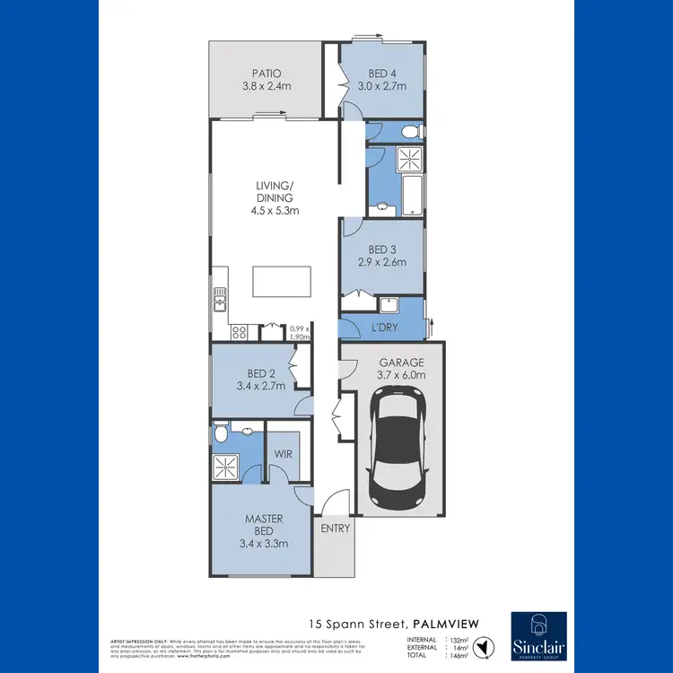 Floorplan of Homely house listing, 15 Spann Street, Palmview QLD 4553